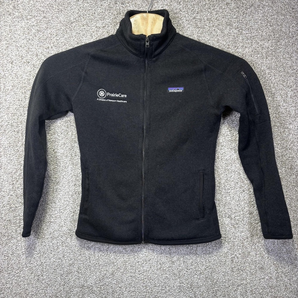 Patagonia Better Sweater Full Zip Jacket Womens Medium Black Fleece 25543